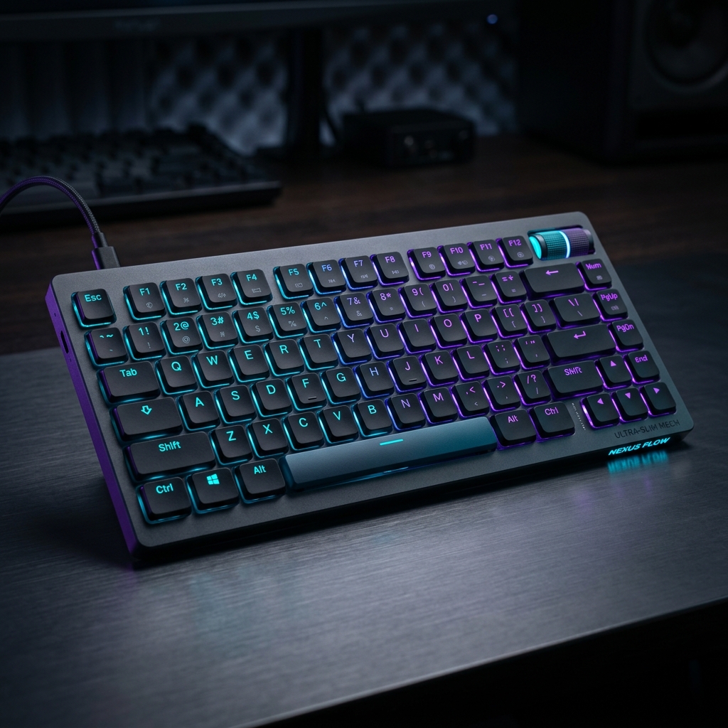 Teclado Mecânico RYNNOK Cyber Board v2 RGB